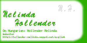 melinda hollender business card